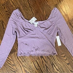 Lavender Long Sleeve Top